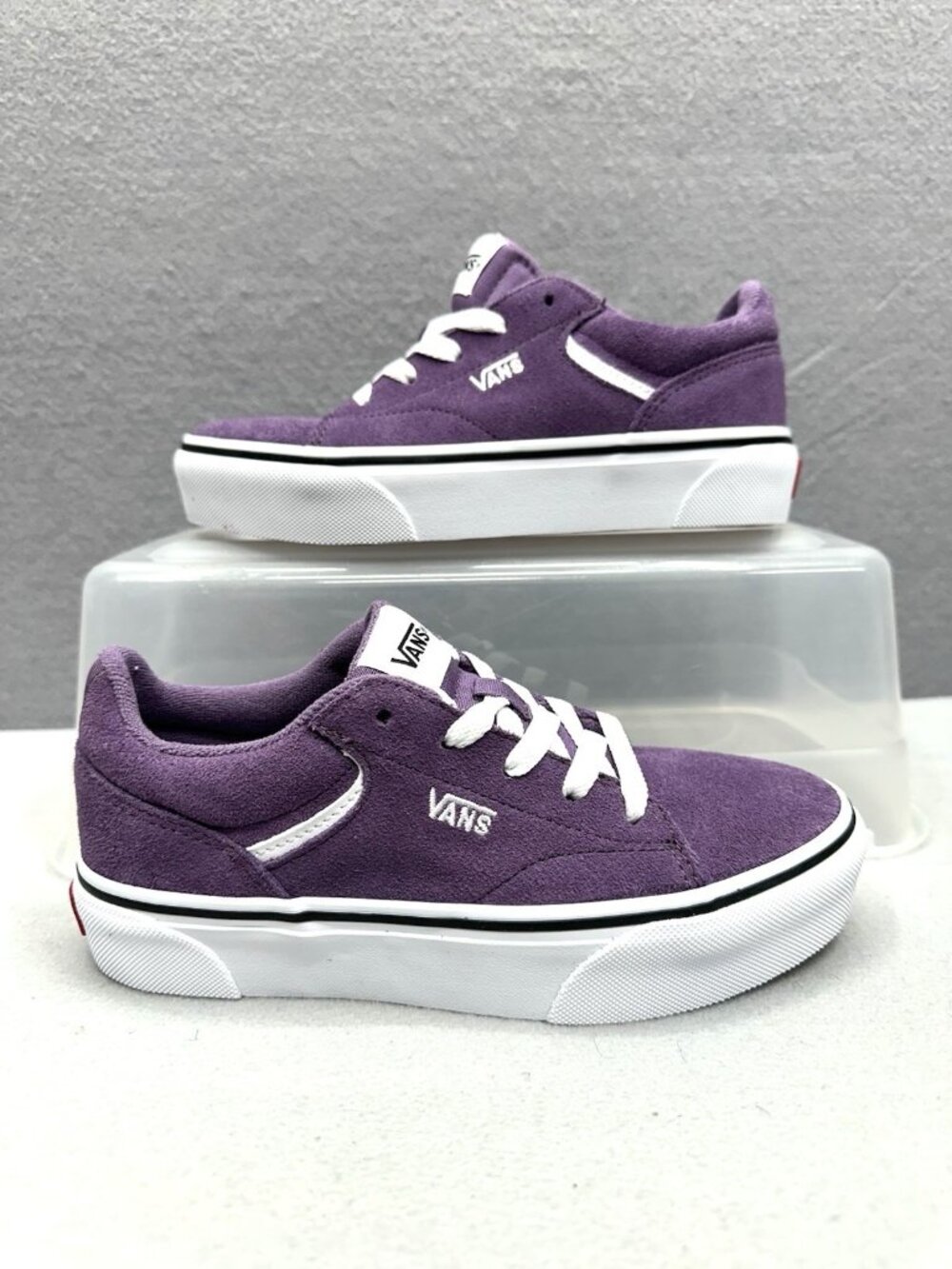 VANS Kids Youth Size 3 Seldan Platform Grape Jam Suede Canvas NWB VN000CUHCIF
